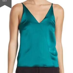Seventy Venezia Fluid Satin V Neck Cami Tank Top 12